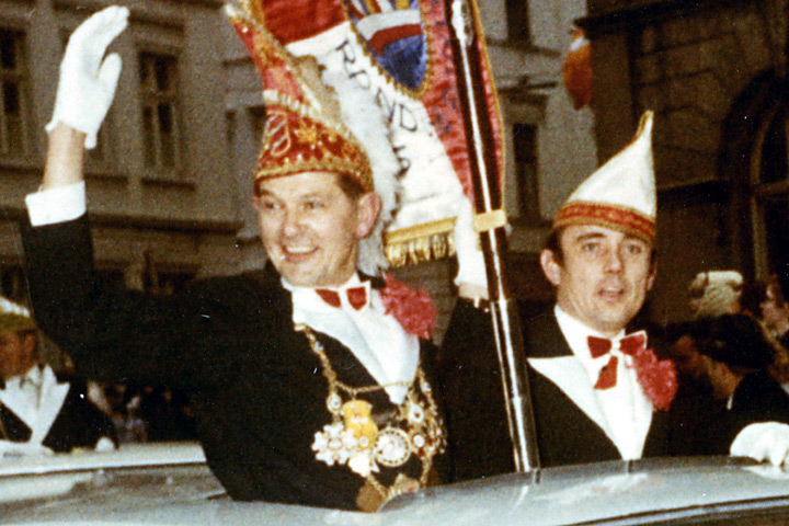 1970 Prinz Berni II. Brinkmann mit Mundschenk Albert Flack