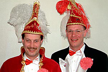 2003 Prinz Klaus III. Lohmeier mit Mundschenk Guido Prinz