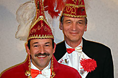 2007 - Prinz Peter I. Beermann mit Mundschenk Thomas Baule